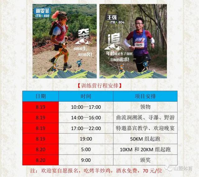 【越野跑】8月19日~20日|大K“逐梦赛暨第六届蒙山越野跑训练营”在山东临沂蒙阴县举办，报名截止8月10日，名额有限，先到先得！(图4)