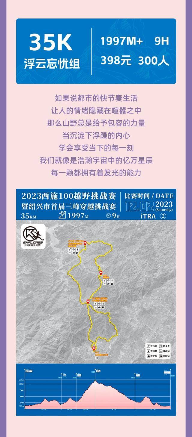 2023绍兴首届三峰越野挑战赛"西施100越野"12月2日开跑,报名截止11月1日(图21)