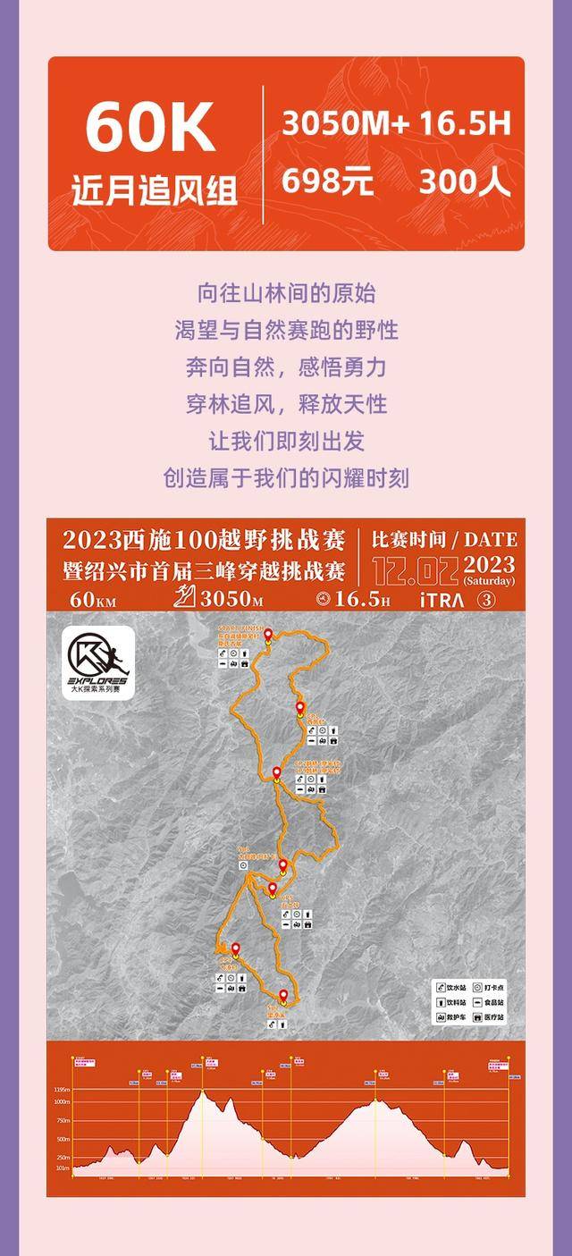 2023绍兴首届三峰越野挑战赛"西施100越野"12月2日开跑,报名截止11月1日(图22)