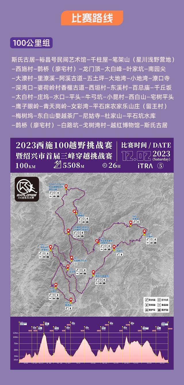 2023绍兴首届三峰越野挑战赛"西施100越野"12月2日开跑,报名截止11月1日(图39)