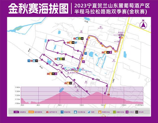 田协认证B类赛事|2023宁夏贺兰山东麓葡萄酒产区半程马拉松路跑双季赛（金秋赛）9月17日开跑(图3)